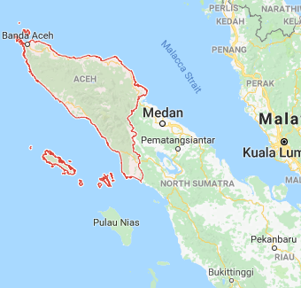 Usda Organic Fair Trade Coffee - Aceh Ketiara - Map
