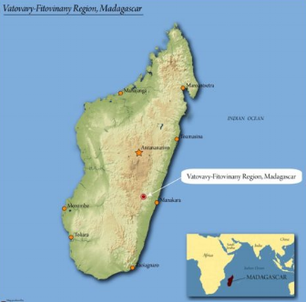 Usda Organic Coffee - Natural Robusta Madagascar - Map