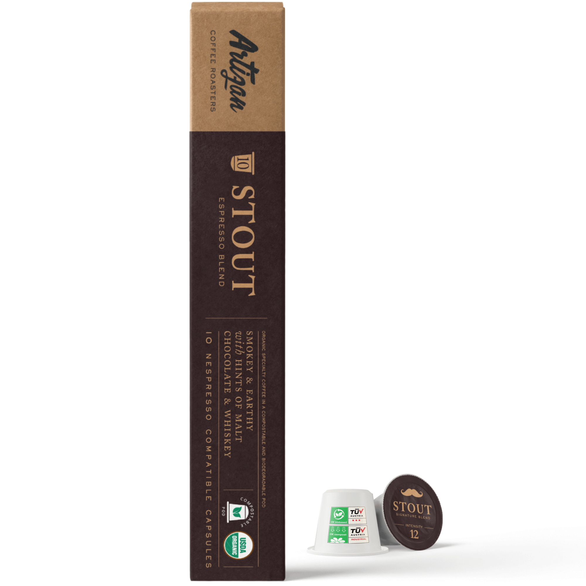 Stout - Lungo — Organic Nespresso Pods & - USDA Certified - Artizan Coffee