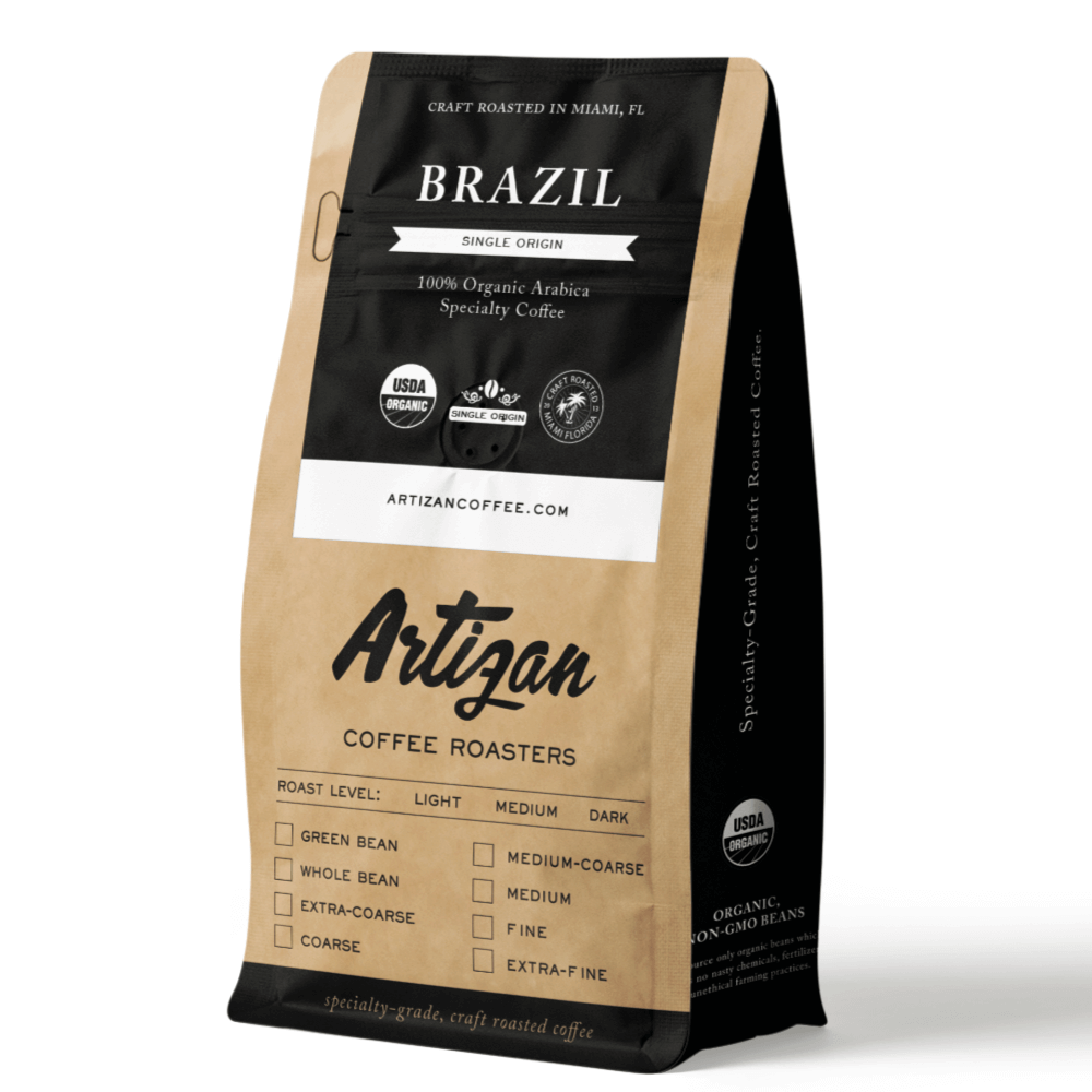 Artizan Coffee Whole Bean Brazil Best Coffee for Flat White