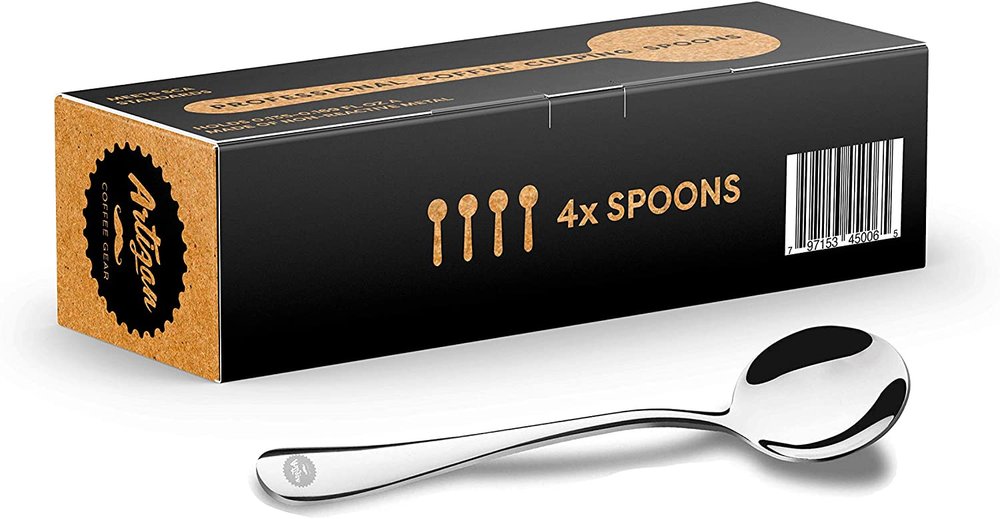 Artizan Coffee Gear - Specialty Coffee Association (sca) Professional Coffee Cupping Spoon - Stainless Steel (4 Spoons)
