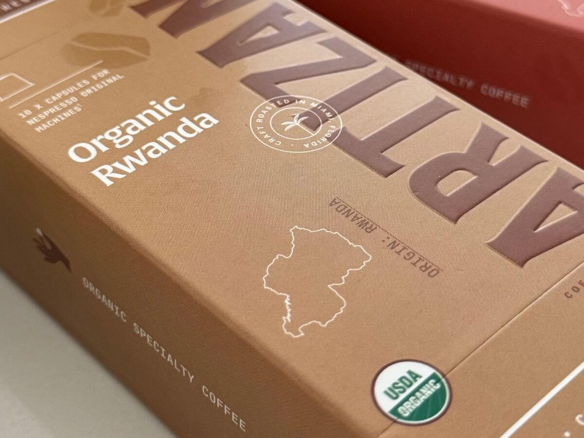 Box of Organic Rwanda Capsules for Nespresso Original