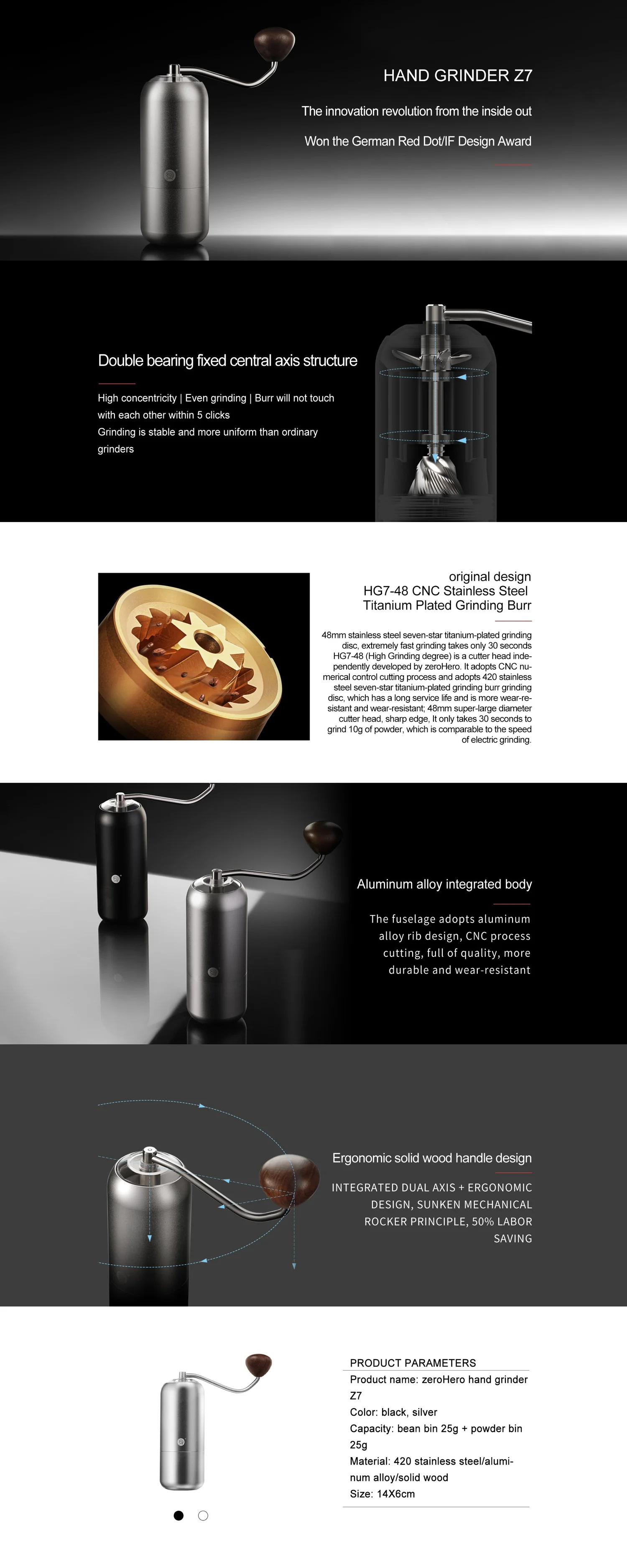 ZeroHero Z7 Grinder — Organic Nespresso Pods & Capsules USDA