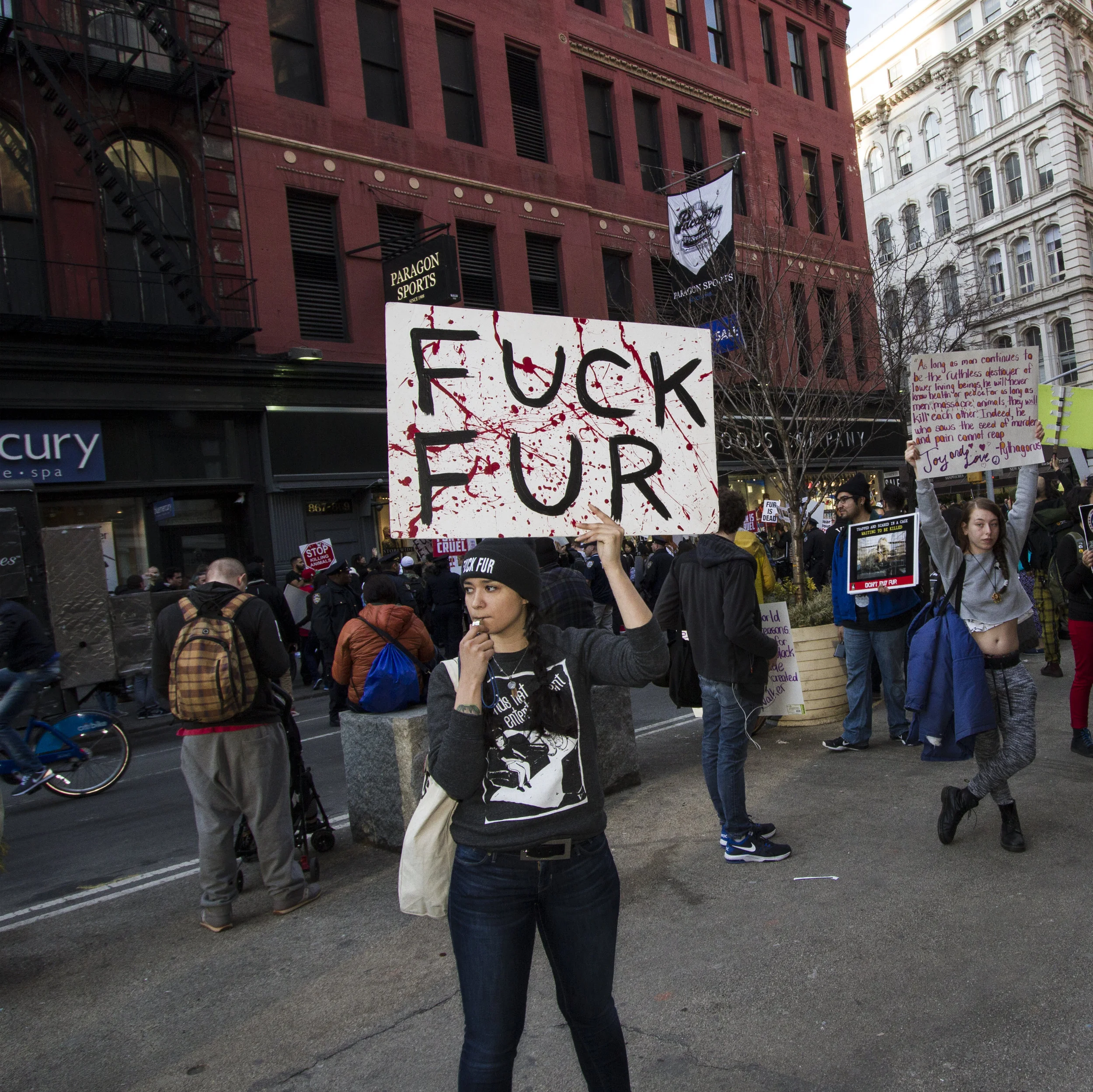 A committed and passionate animal rights activist minces no words about her attitude toward the fur industry.