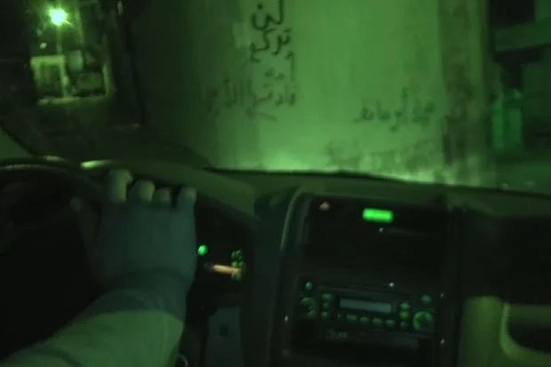 Pro-Assad graffiti left by government militia men after a four-day siege of Madaya
