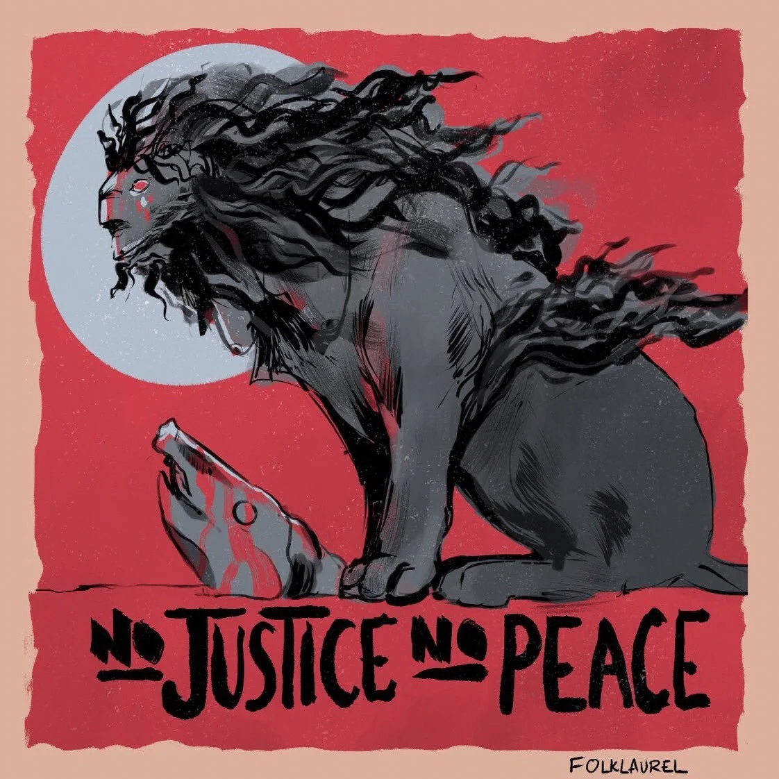 black lives matter sphinx no just no peace ACAB