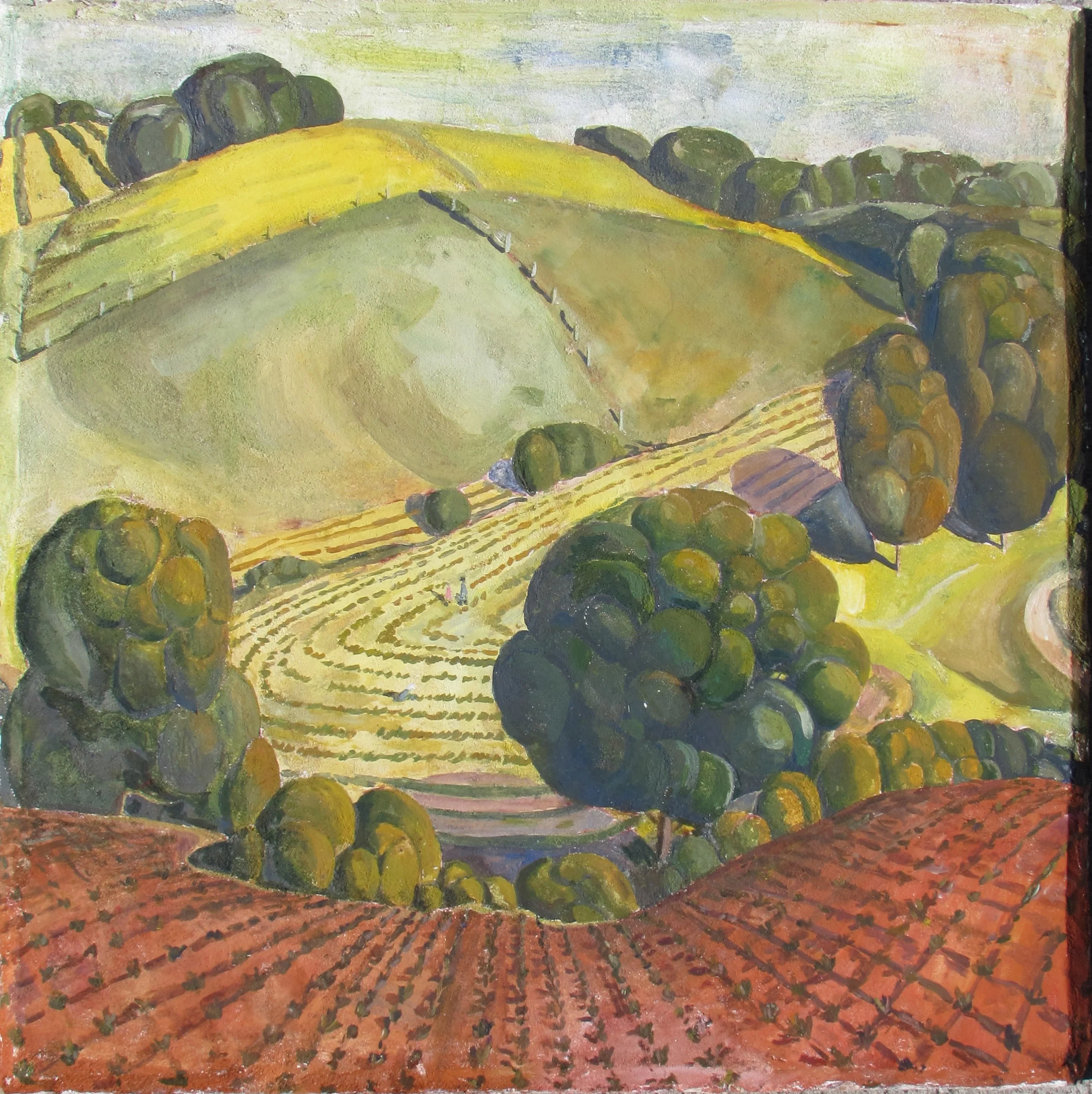 Reproduction of Grant Wood's Young Corn