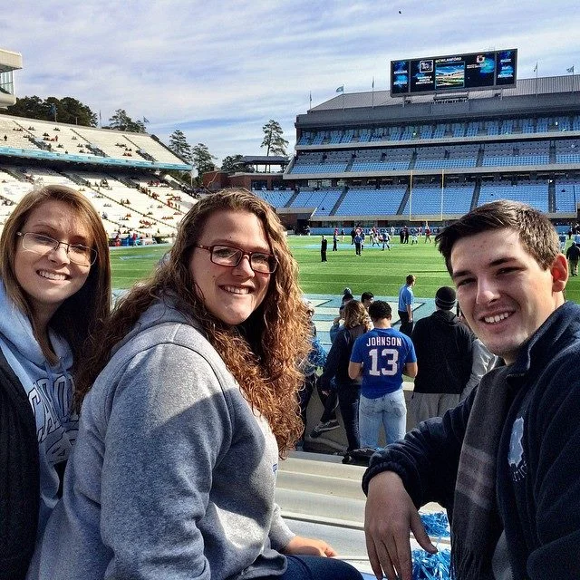 UNC Football game with family