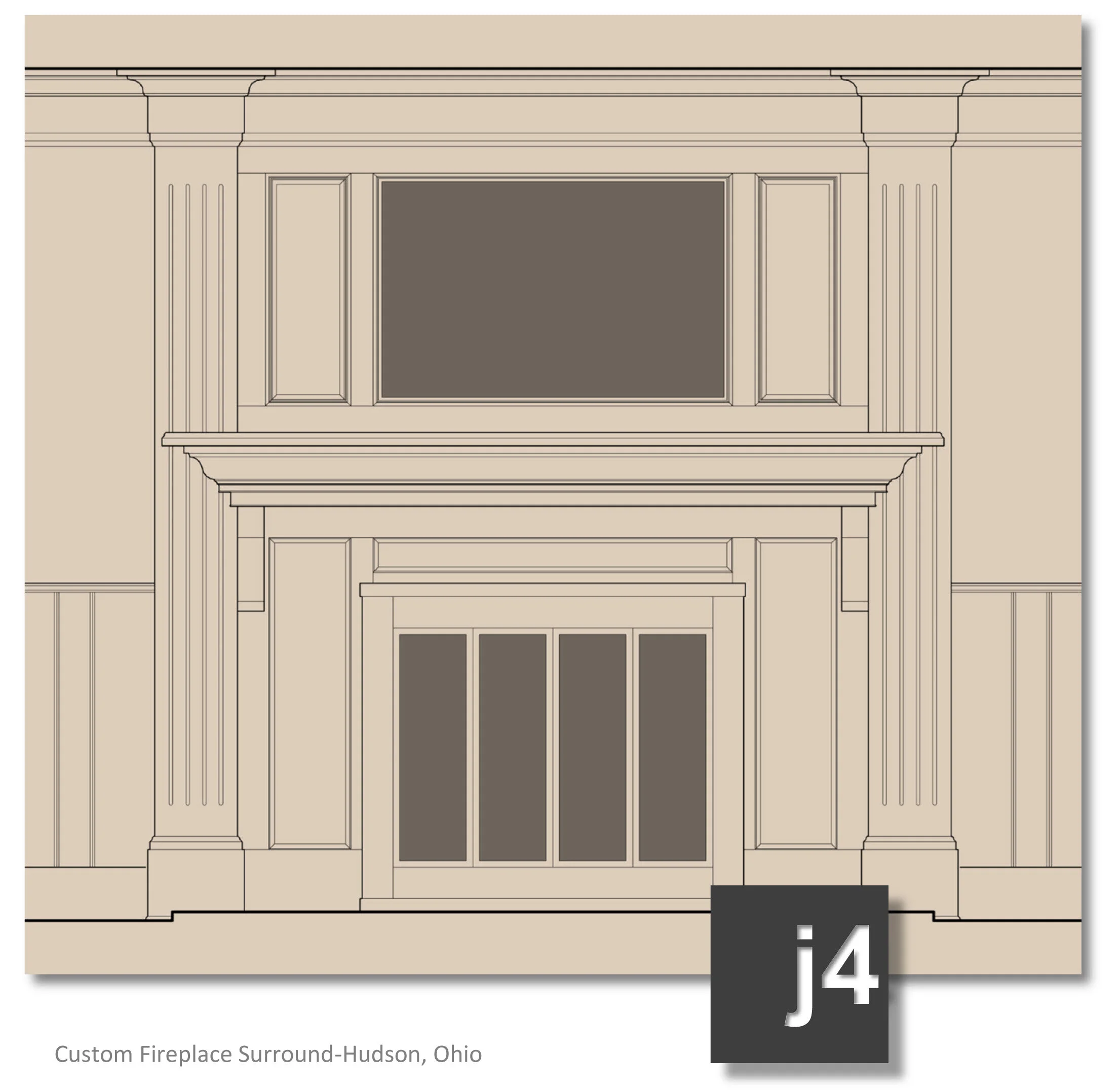 Fireplace Surround - Hudson Ohio