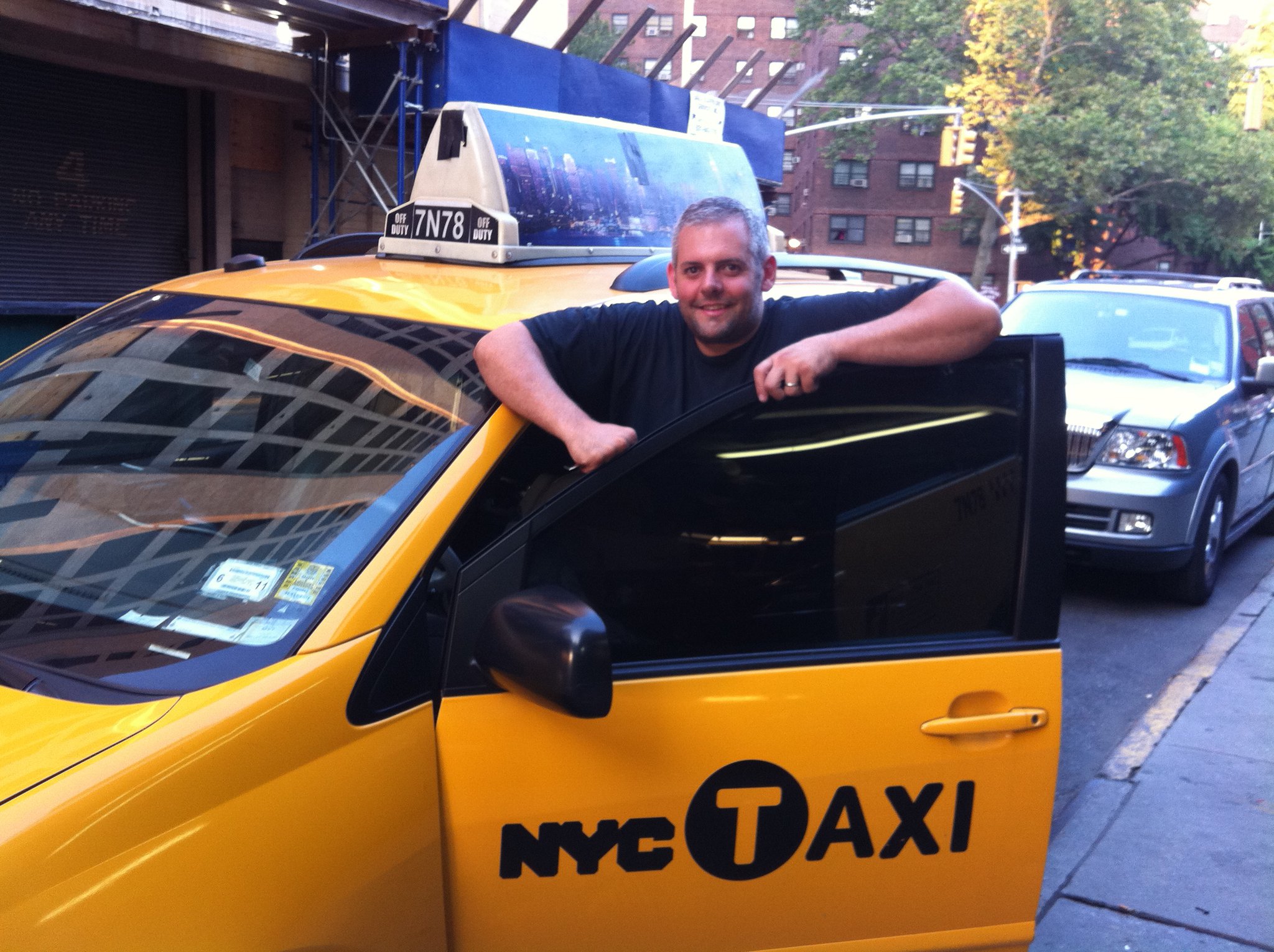 Cash Cab. Discovery channel. I didn't get to meet Ben Bailey, but I enjoyed re-tinting the windows to make them prefect! The original tint was done on plexiglass and taped to the windows. 