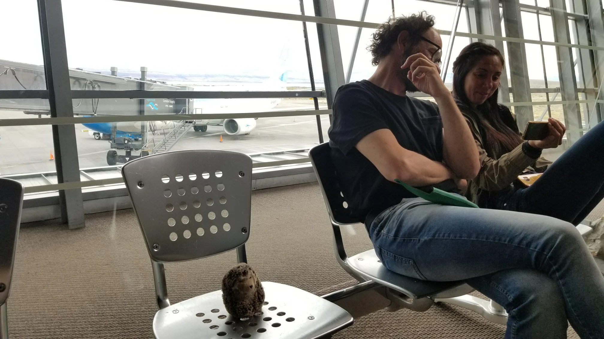 During our first layover in Buenos Aires, j played a joke on me and threatened to send me underneath with their bikes. I didn't find that too funny. 