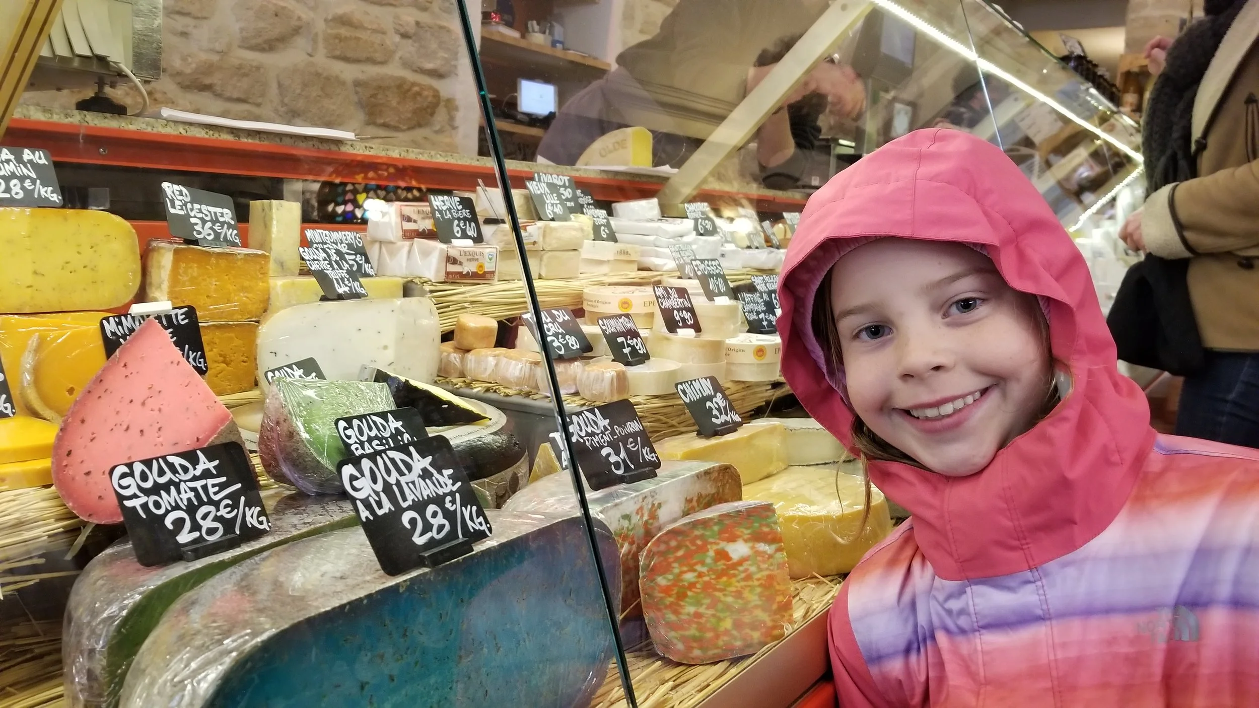 more cheeses than I’ve ever seen - blue, red and multi-coloured!
