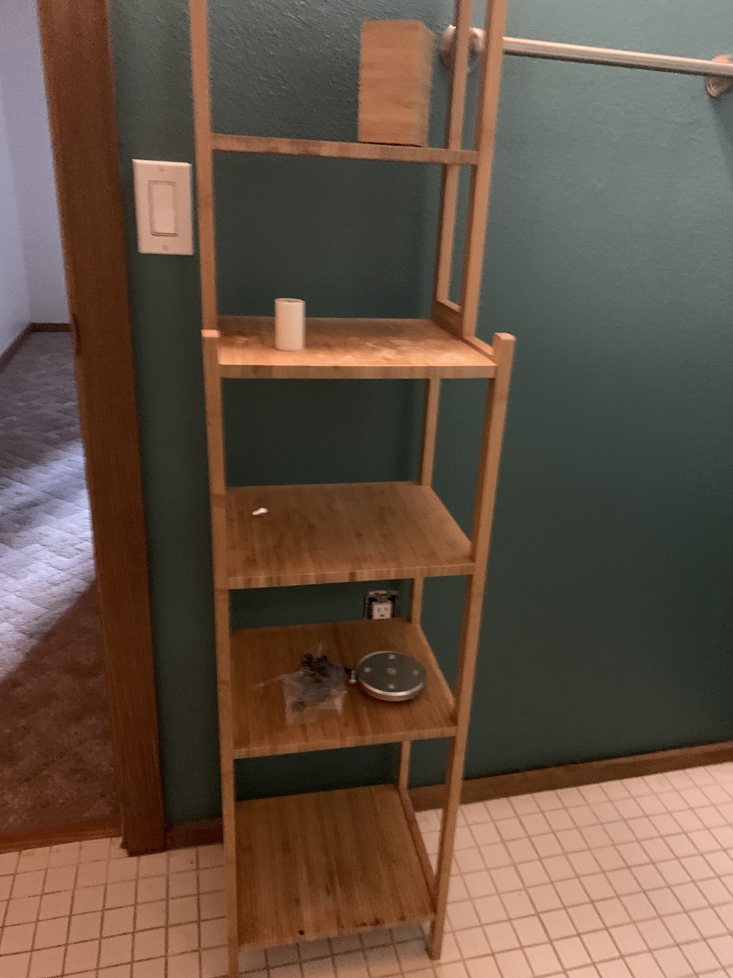 Ikea bamboo shelf - $30