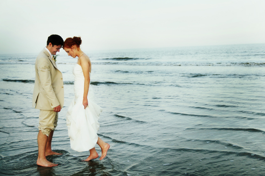 Hilton Head Wedding Couple on the Beach