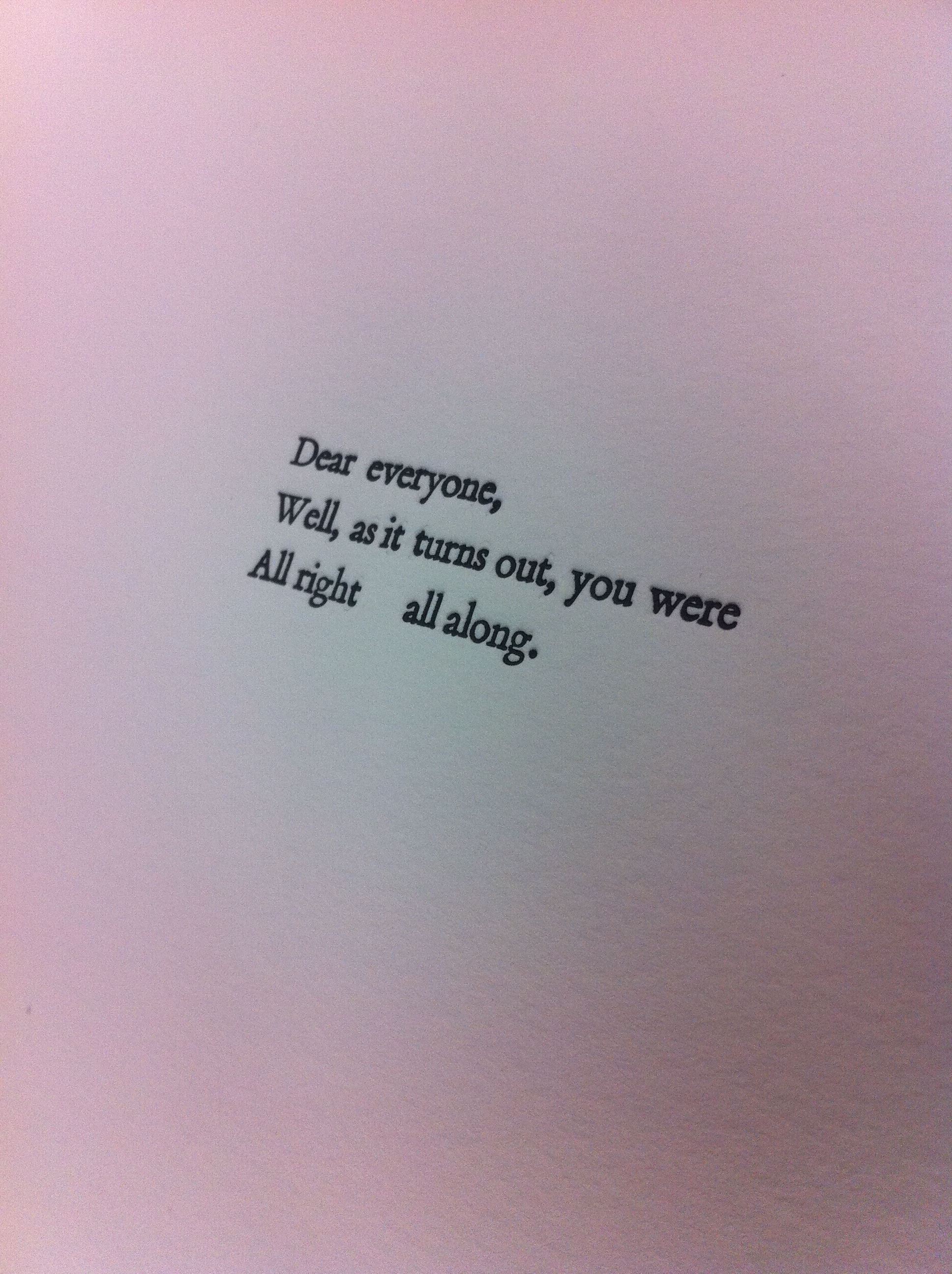 Detail - DEAR EVERYONE
