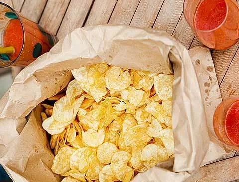 Homemade Potato and Wasabi Chips