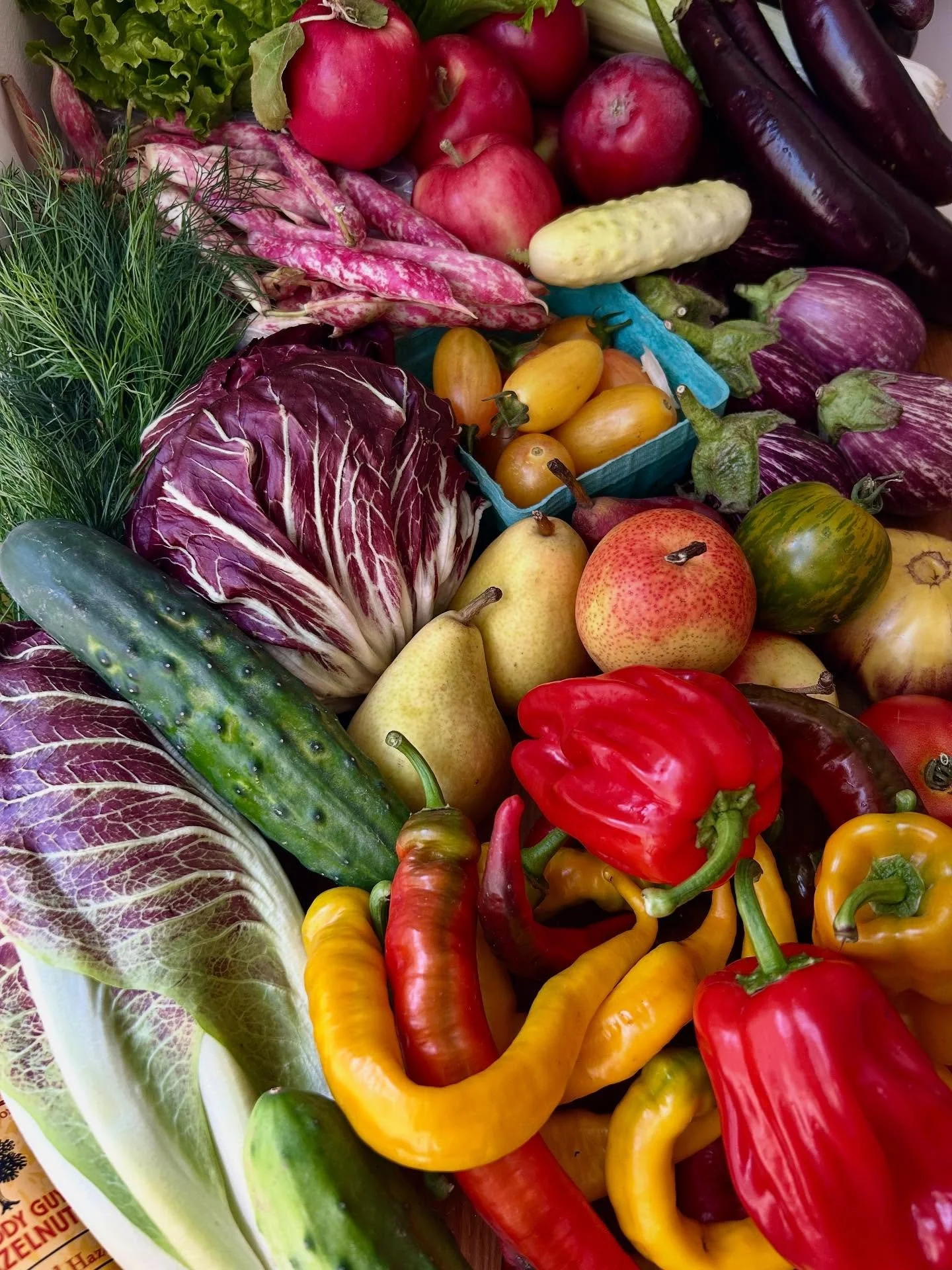 Rosh Hashanah, equinox, new moon moments&hellip;

1) @portlandfarmers market pre-holiday haul
2) annual tradition of plum rosemary filled challahs + honey challah
3) honey cake, with apple cider cinnamon glaze
4) eggplants for a vegetarian side
5) ro