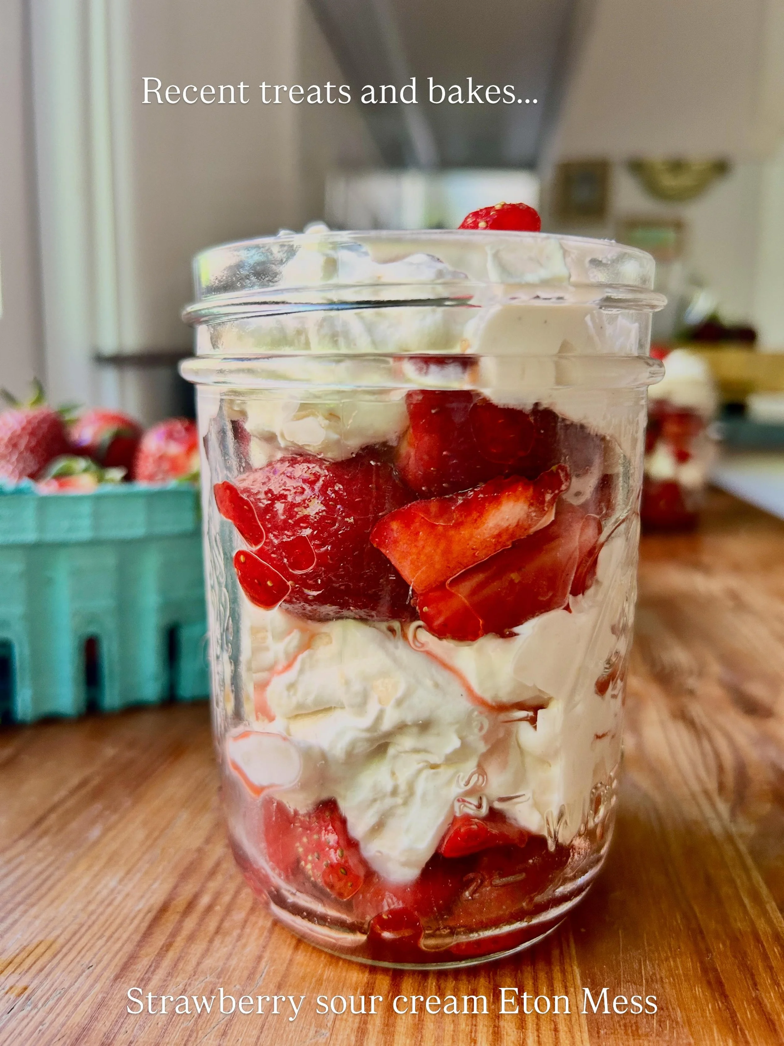 Recent things from my kitchen&hellip; 

🍓 Strawberry sour cream Eton Mess &mdash; recipe in my free Substack (linked in profile)
🍰 My favorite rhubarb recipe is @csaffitz rhubarb custard cake from Bon Appetit
🥧Strawberry rhubarb pie may be my all-