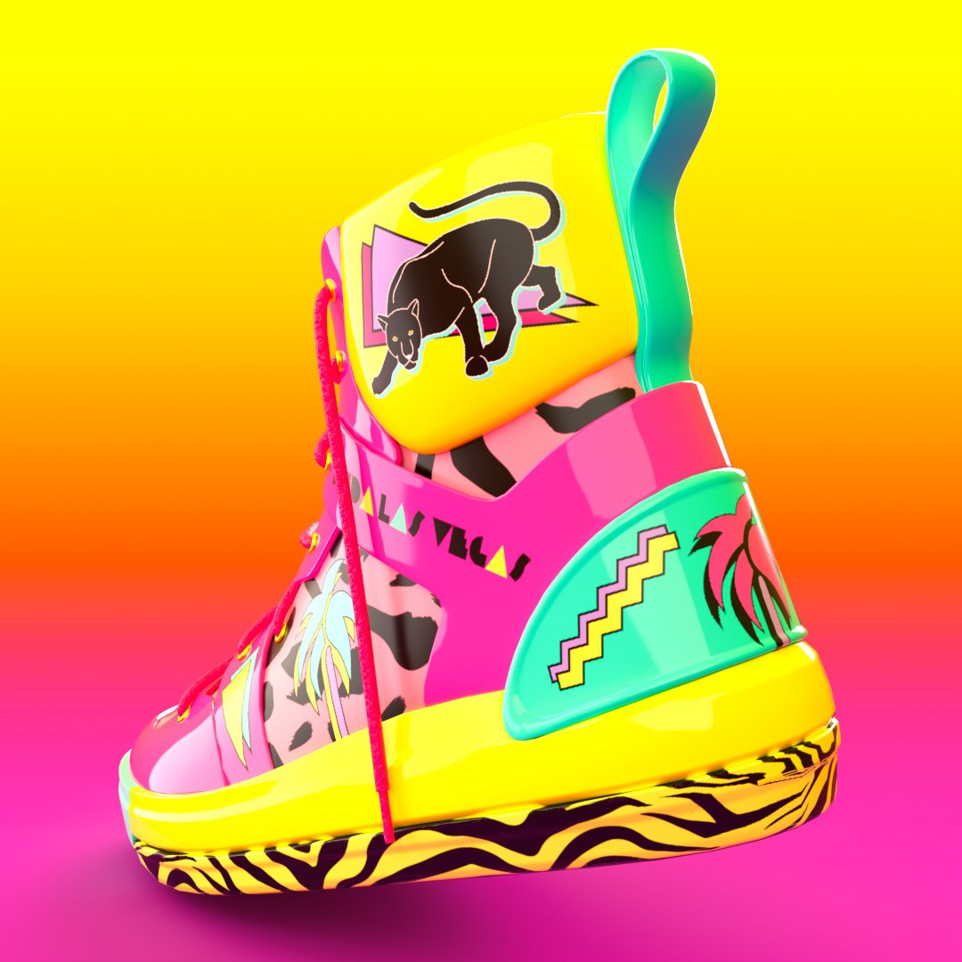 3D sneaker design for Adobe, 2022