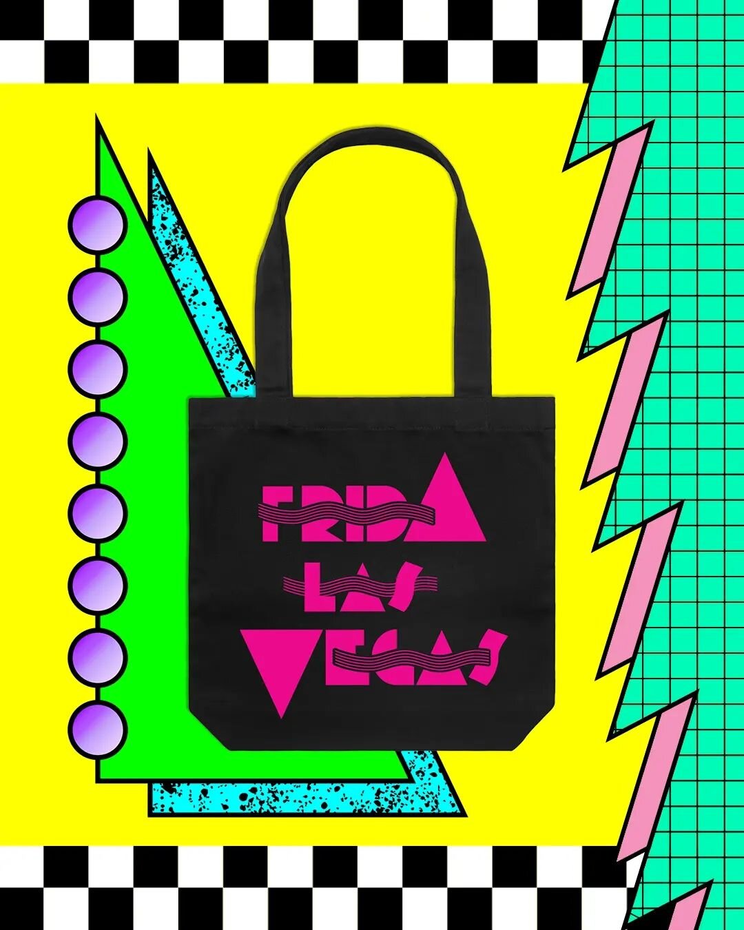 What's not 'tote' love about a bag that fits all your poop in one place❗🛍️❗Shop the new @fridalasvegas 'New Wave' logo bag inspired by hair gel packaging of yore (if you know, you know 🪮)

Hand screenprinted by @carizza_designs_theprintroom in lusc