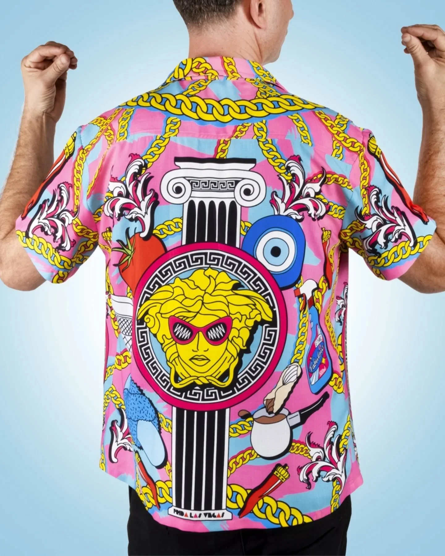 NEW 'Ethnic And Fabulous' shirt is available for pre-order feat. icons of ✨ euro glam ✨ straight outta Yiayia/Nonna's Good Room&trade;️. BYO chains, chest hair and bottle of Kouros to complete the lewk. Made in limited-edition quantities in unisex si