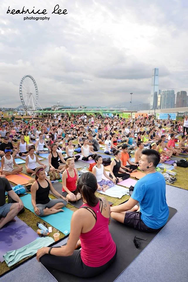Notably two of the most renowned yoga teachers in Hong Kong, Dr. Bryan Lau and Claudia Whitney , joined forces at the very first #OmTogetherHK. Organized by Stretch City Hong Kong , photography : www.beatricelee.com
