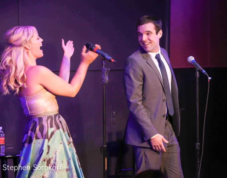 Ben singing with Elizabeth Stanley, "I Get Carried Away," Mr. Finn's Cabaret at BSC, 2015 Stephen Sorokoff, photographer