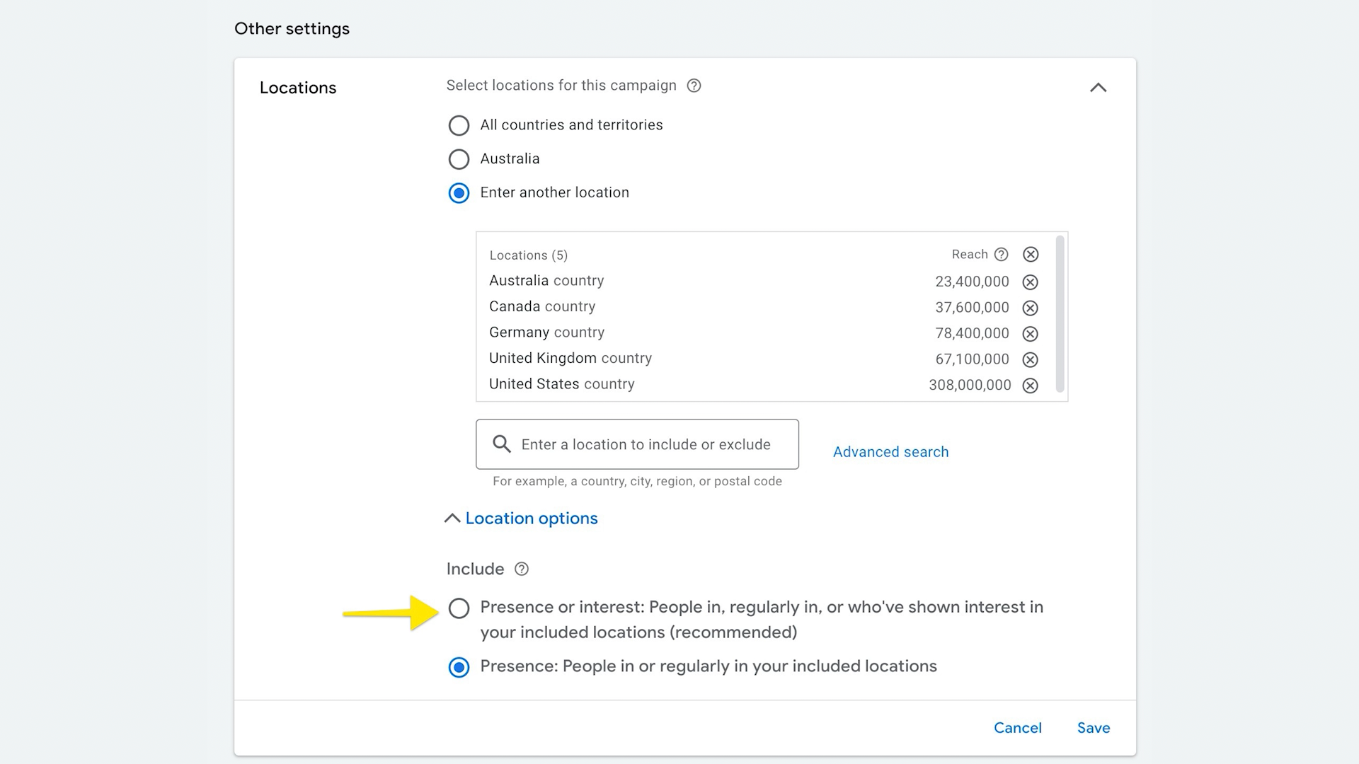 6. Geotargeting Too Narrow
