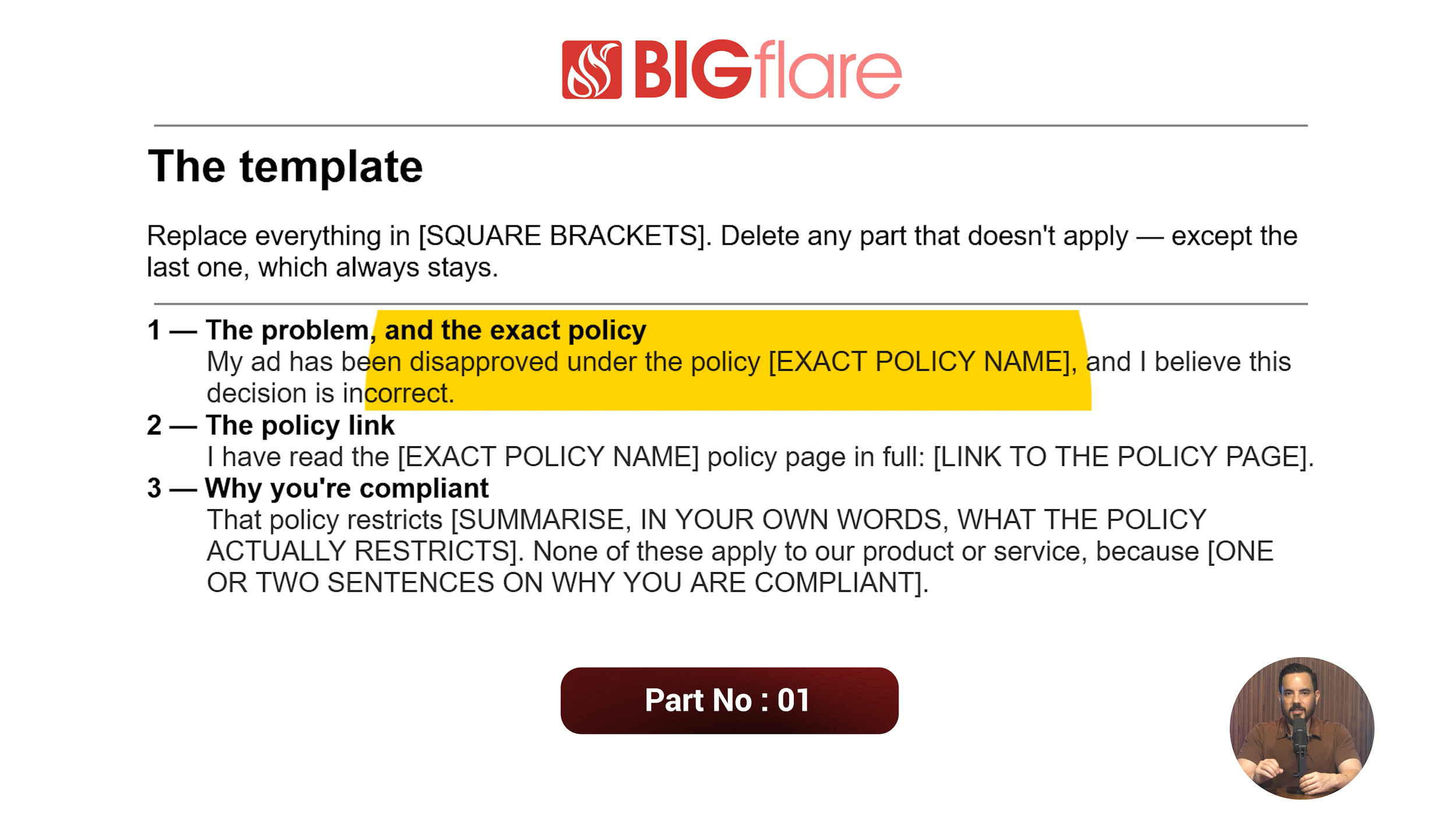My Fill-In-The-Blanks Message For Google Support