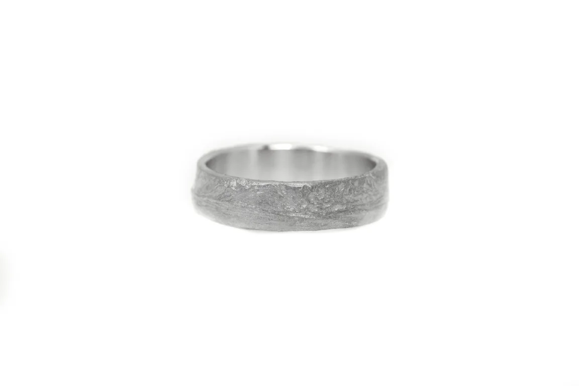 Trouwring earth 6mm breed mannenring