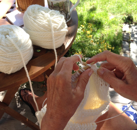 Every stitch traditionally knit by hand                  There is no substitute for this kind of quality.