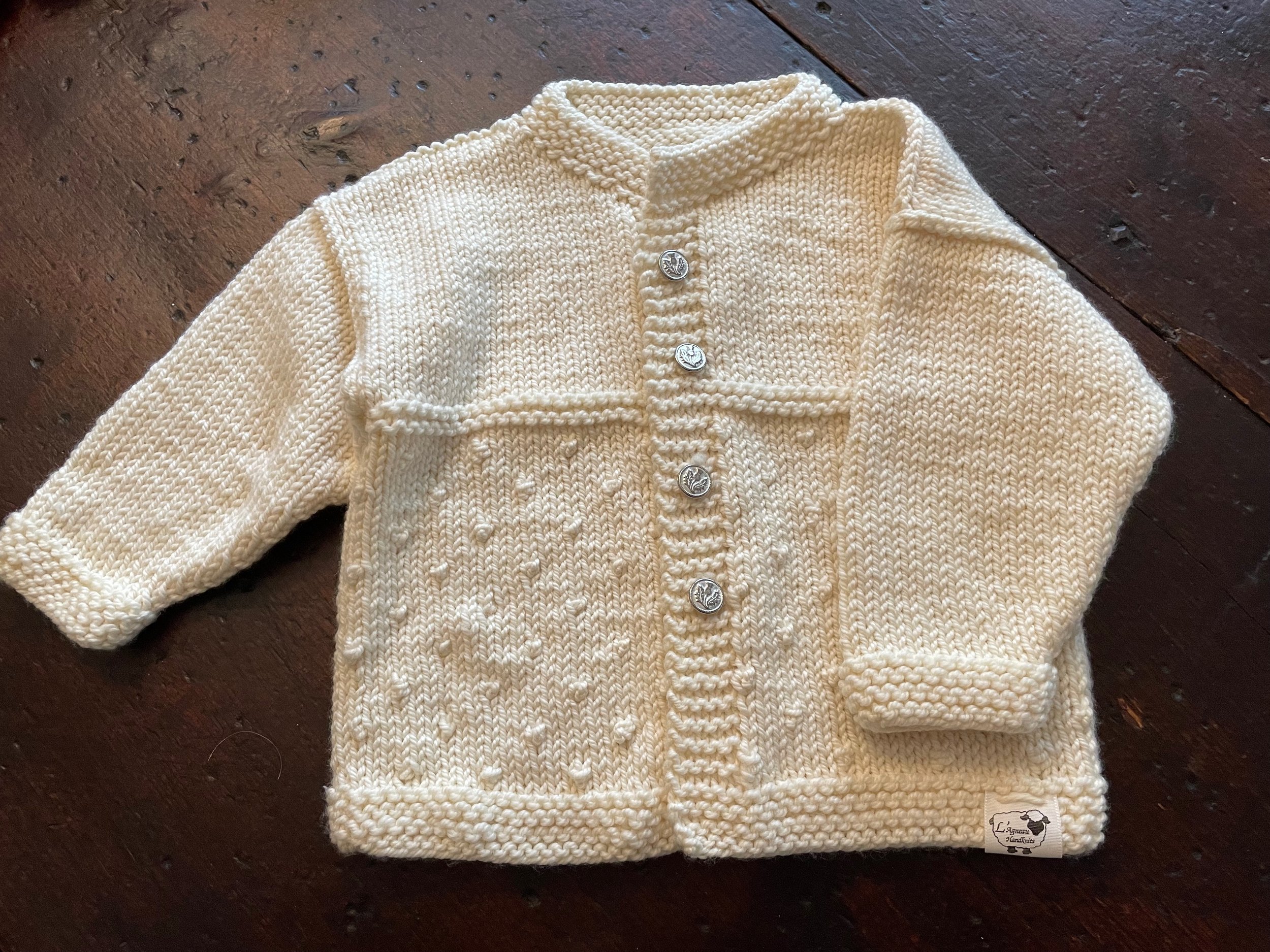 Baby Sweater Fisherman Knit