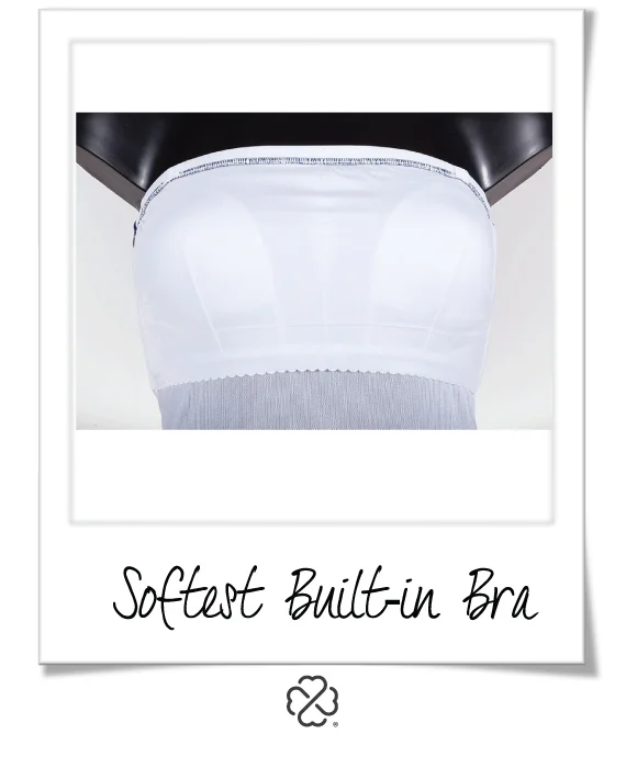Our specially-made bras in our swimwear for softness, symmetry and support