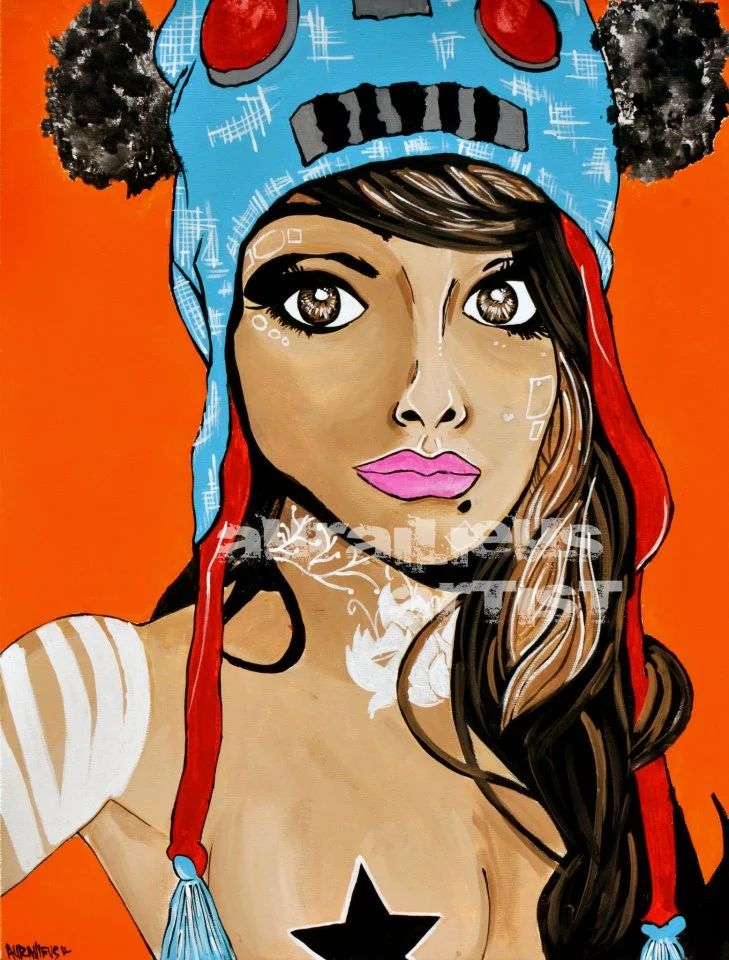 "Radeo" Mixed media canvas