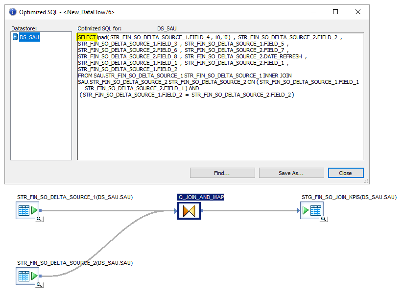 Flujo de Datos sin pushdown