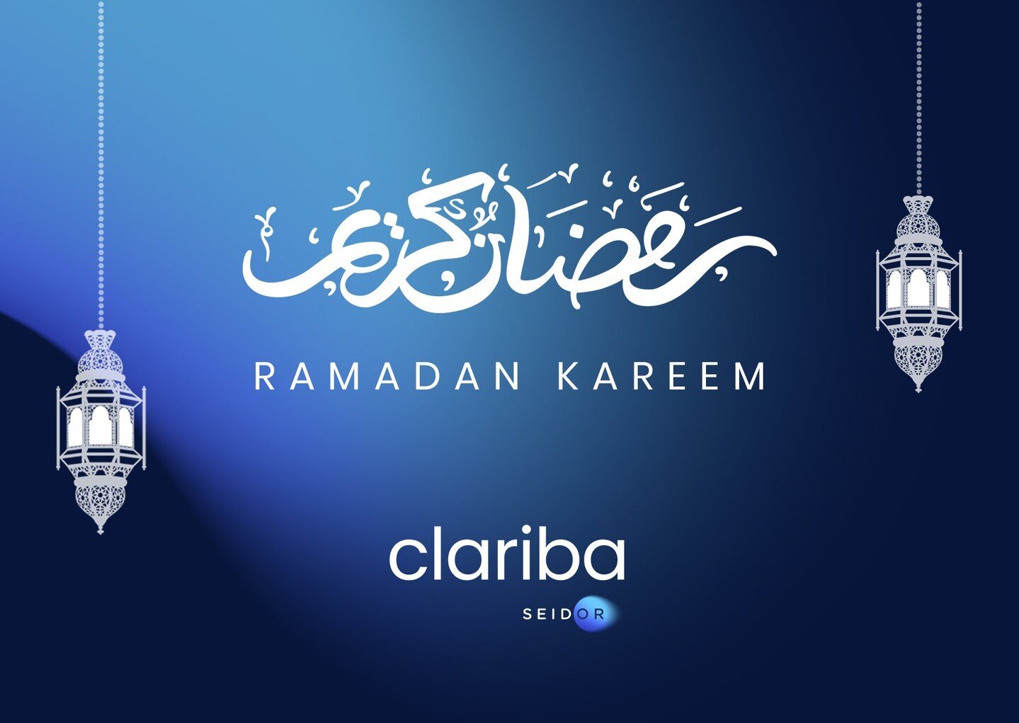 Ramadan Kareem to all our valued partners, customers, and colleagues who are celebrating!
May this blessed month bring you joy, peace, and abundant blessings.

#RamadanKareem #Ramadan2024
#Clariba SEIDOR @seidor_mena @seidor.one.me