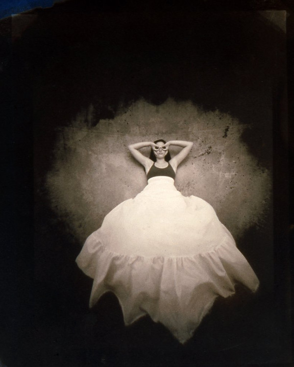Handmask (Cyanotype over platinum/palladium; pinhole) ©Diana H. Bloomfield