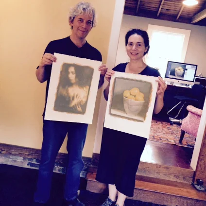 Ken & Rochelle, in the studio. May 2015