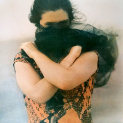 Veiled Woman , tri-color gum bichromate print 2016 ©DH Bloomfield