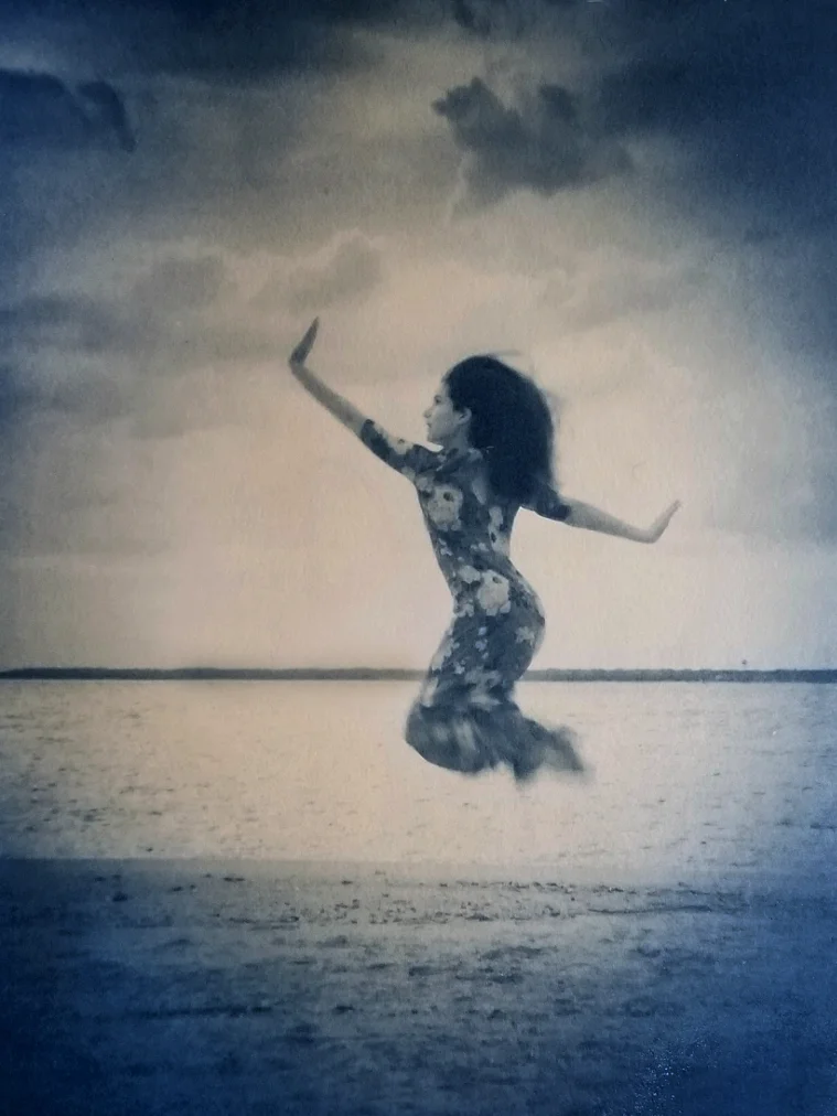Annalee along the Cape Fear, 2019 (Gum bichromate over cyanotype)