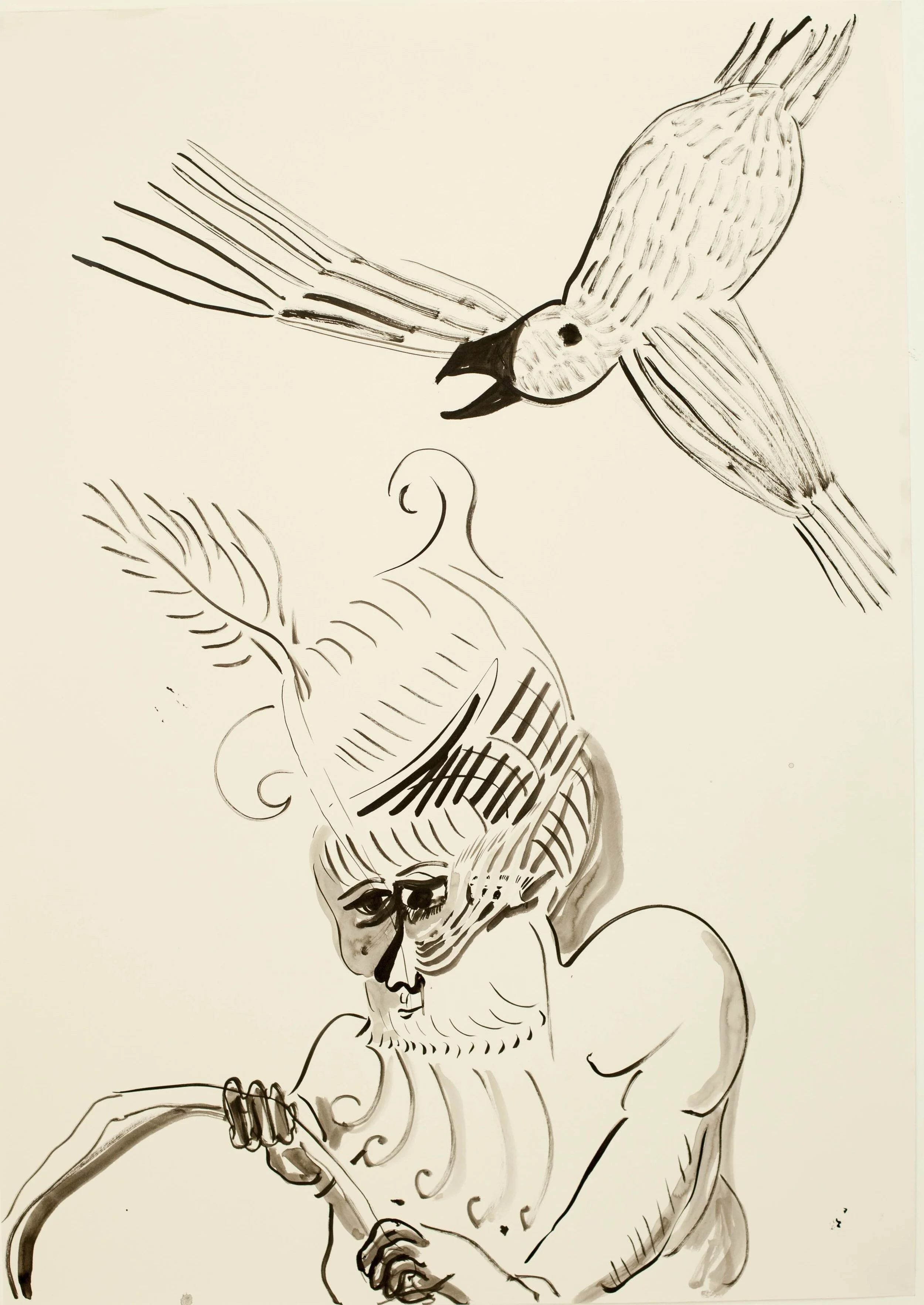 Harriet_Poznansky_Ink_On_Paper_Traveler_With_Crow_2020.jpg