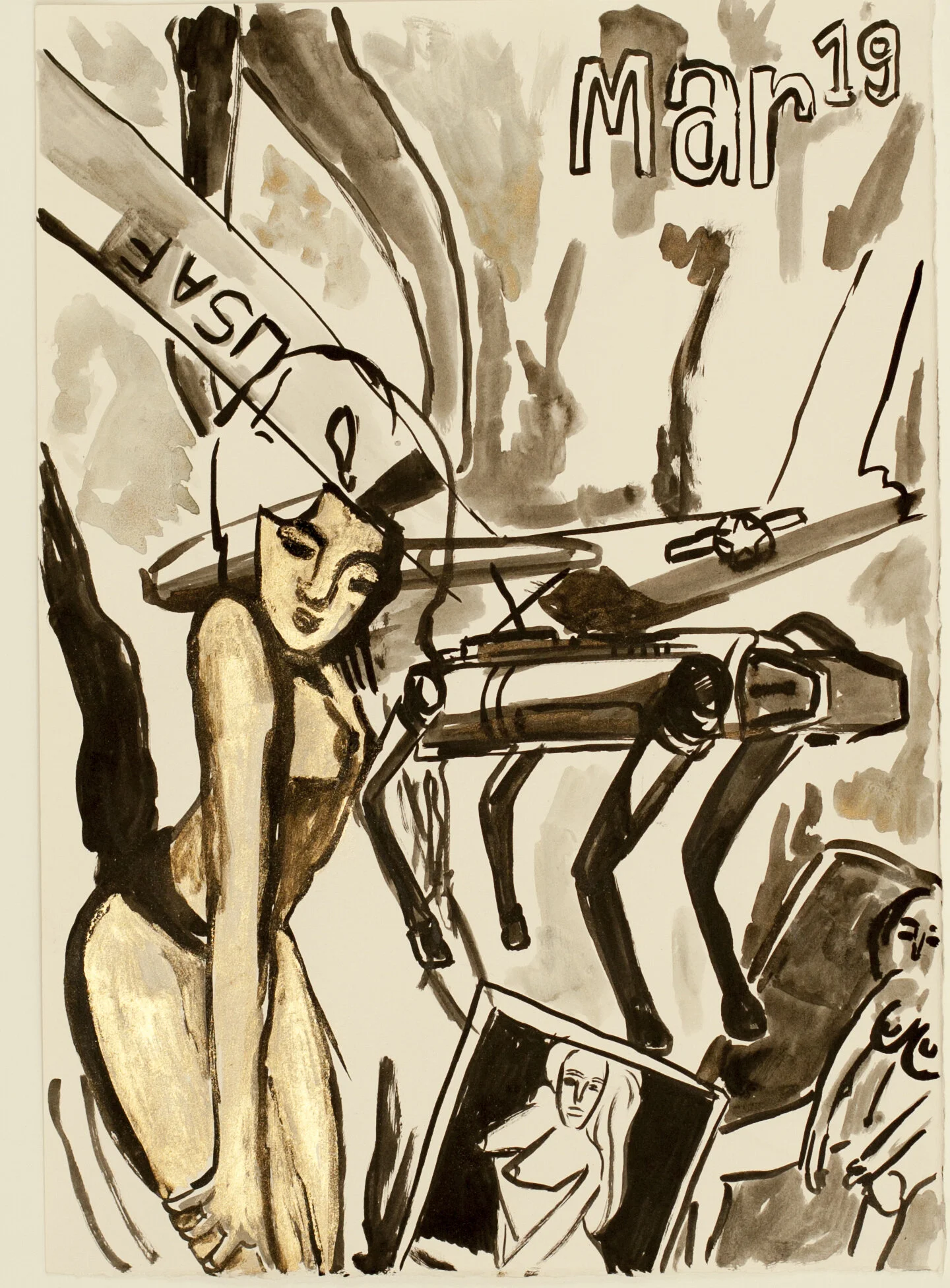 Harriet_Poznansky_Calendar_Girls_Ghost_Robotics_Ink_On_Paper_2020.jpeg