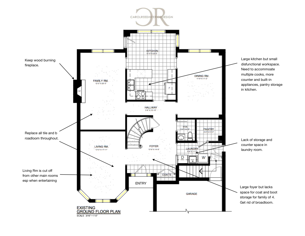 Interior Design Floor Plan Before