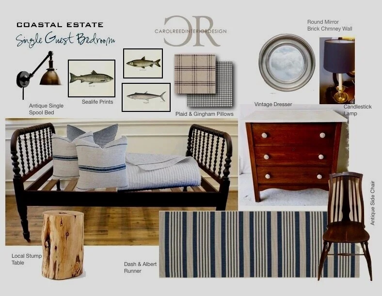 Coastal Estate - Twin Guest Bedroom