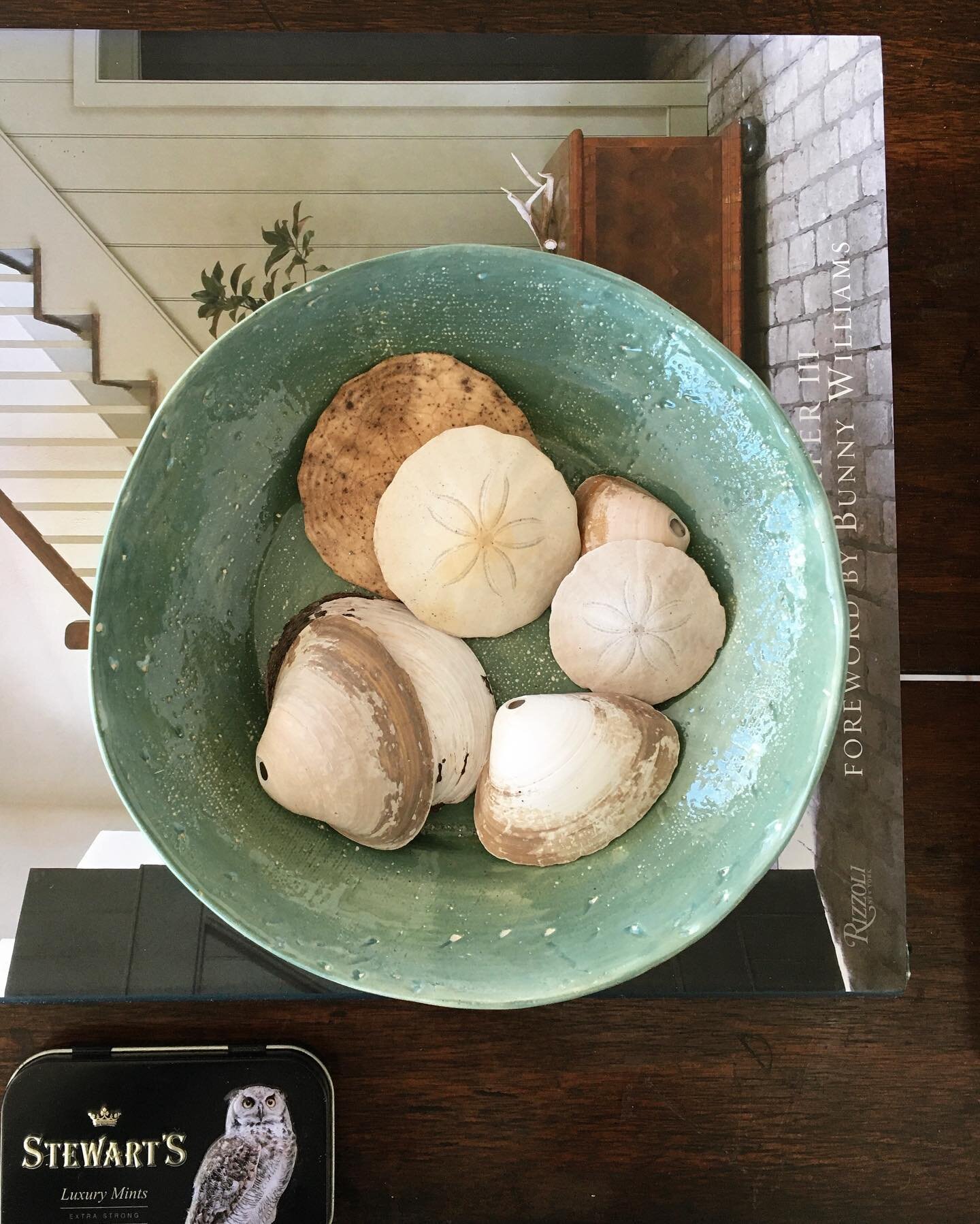 First hand made bowl after firing, already in use as a handy shell dish. At least that part works. 😆#CRIDathome #ceramics #handbuilt #handmade #pottery #potterylove #bowl #shells #seaside #beachlife #potterystudio #craft #creativeart #homewares