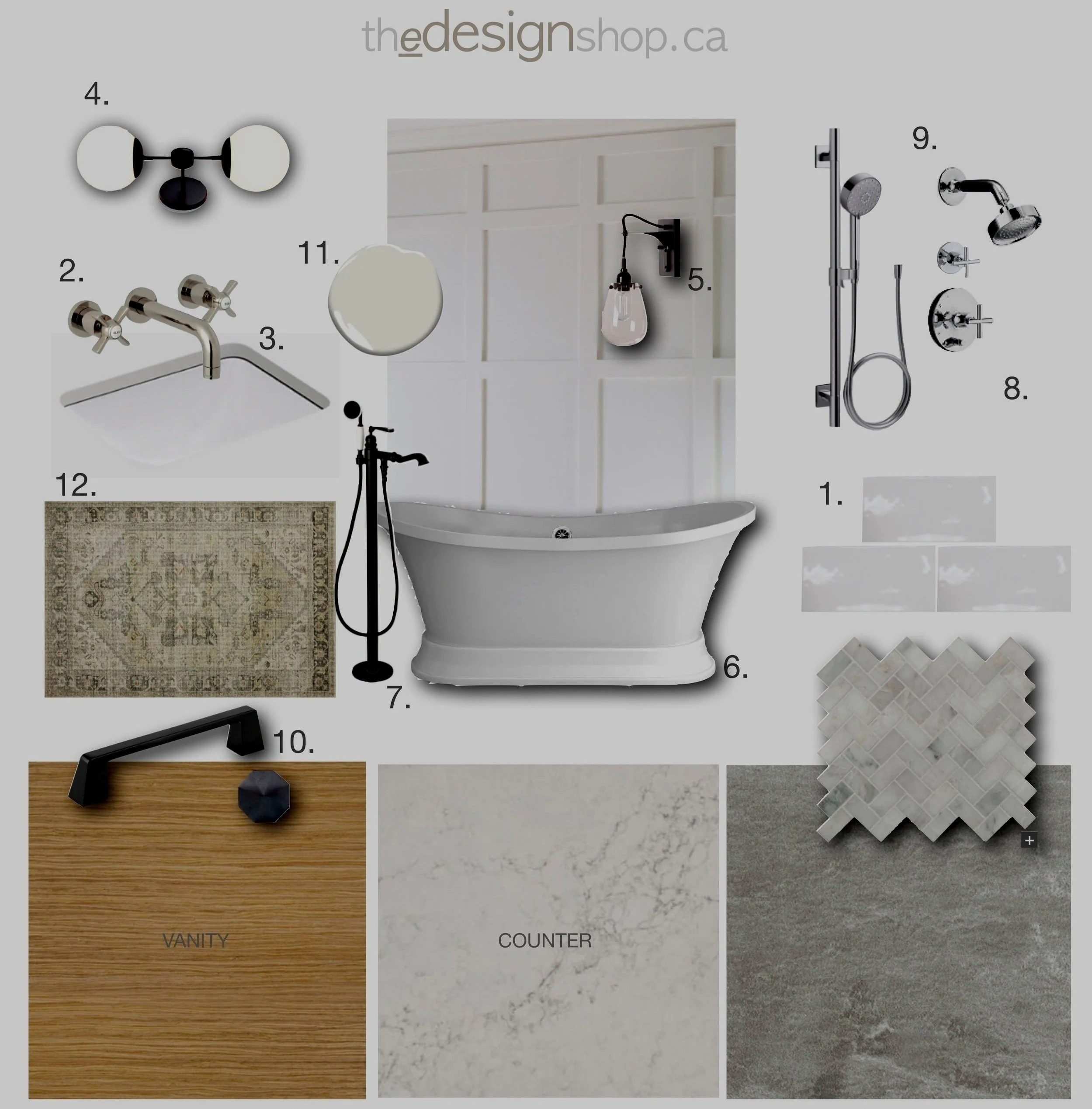 Modern Country Ensuite: Builder Basic to Luxury Retreat