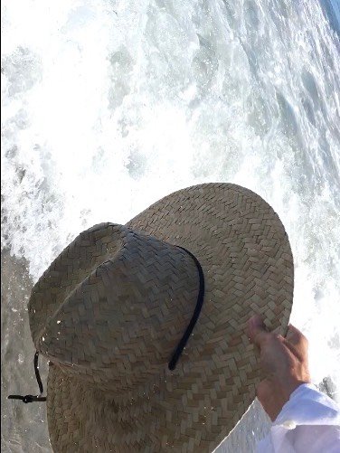 Hello Summer!  Here&rsquo;s to beach days and sun hats.  A little breezy today! 😆☀️ #beachlife #southshorens #cridathome #eastcoast #sunhat #atlanticocean