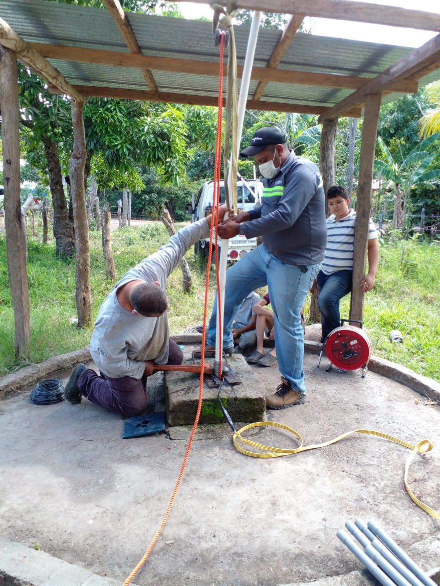  Initial pump operation and water discharge 