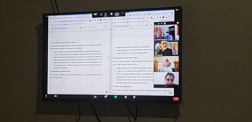  Community and CAPS training via Zoom with Alcance, EWB SFP, and EWB CO 