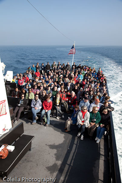 AmJAS group on whale watching tour